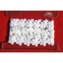 ruban galon vintage neuf sur plaque fleurs blanches
