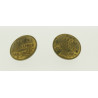 2 boutons anciens postes et télégraphes