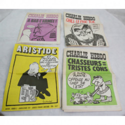 3 CHARLIE HEBDO 1972 et 1973 et un ARISTIDE 1972