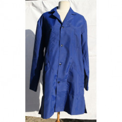blouse vintage nylon bleue neuve taille 44