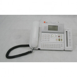 Téléphone orange 4029 blanc avec Module d'extension 10 touches