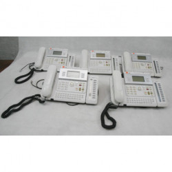 5 Téléphones orange 4029 blanc avec Module d'extension 10 touches