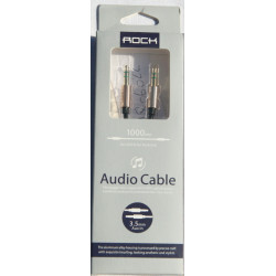 Rock 1 M 3.5 mm Jack Plug to Plug Mâle Câble audio plomb PC rose