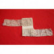 2 morceaux de dentelle fine beige sur plaque différente neuve