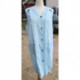 blouse femme rayures bleu et blanc vintage coton taille M ou L