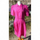 Robe vintage femme rose soutenu BRELI made in USA T  M  ou L