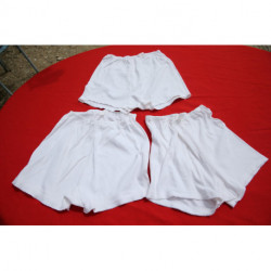 3 culottes vintage blanches panty neuve SAWACO taille 40 coton peigné