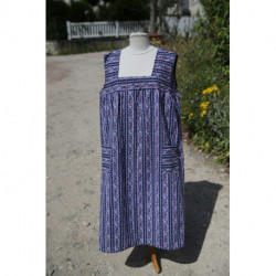 blouse tablier vintage coton et polyester femme grande taille 52 DoubsOccase