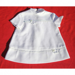 petite robe blanche vintage pour bébé neuve