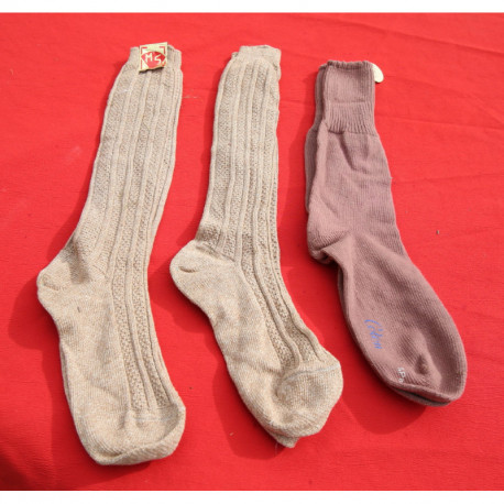 3 paires de chaussettes vintage coton neuves confortables 42 - 44