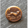 Bouton venerie chien ancien