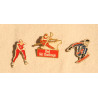 3 pins sur le sport ski, patins