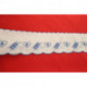 bordure étagère ou frise, ou cantonnière en coton vintage décor bleu
