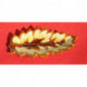 grand plat VALLAURIS Saint gilles en forme de feuille vintage