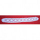 dentelle fine sur tulle blanche ancienne terminée par 2 pointes  80 cm
