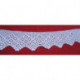 dentelle blanche au crochet coton ancienne 160 cm x 8 cm